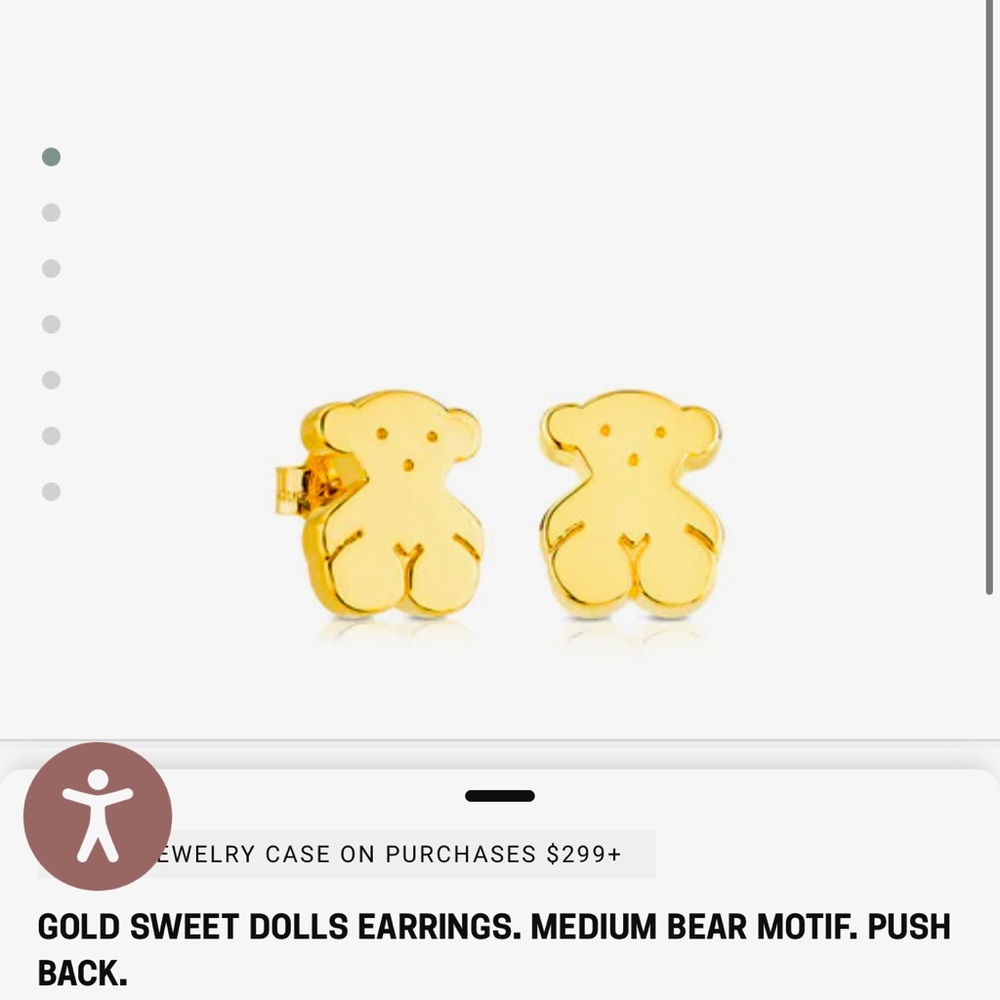 TOUS sweet dolls earrings 18k gold
